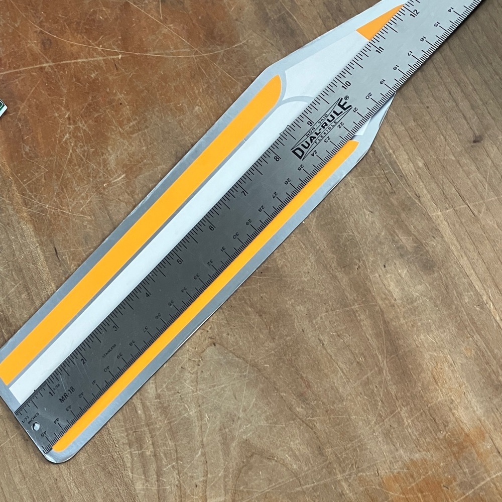 Veuve Clicquot magnet - oversize Pencil - Silver White & and Orange - Picture 3 of 13